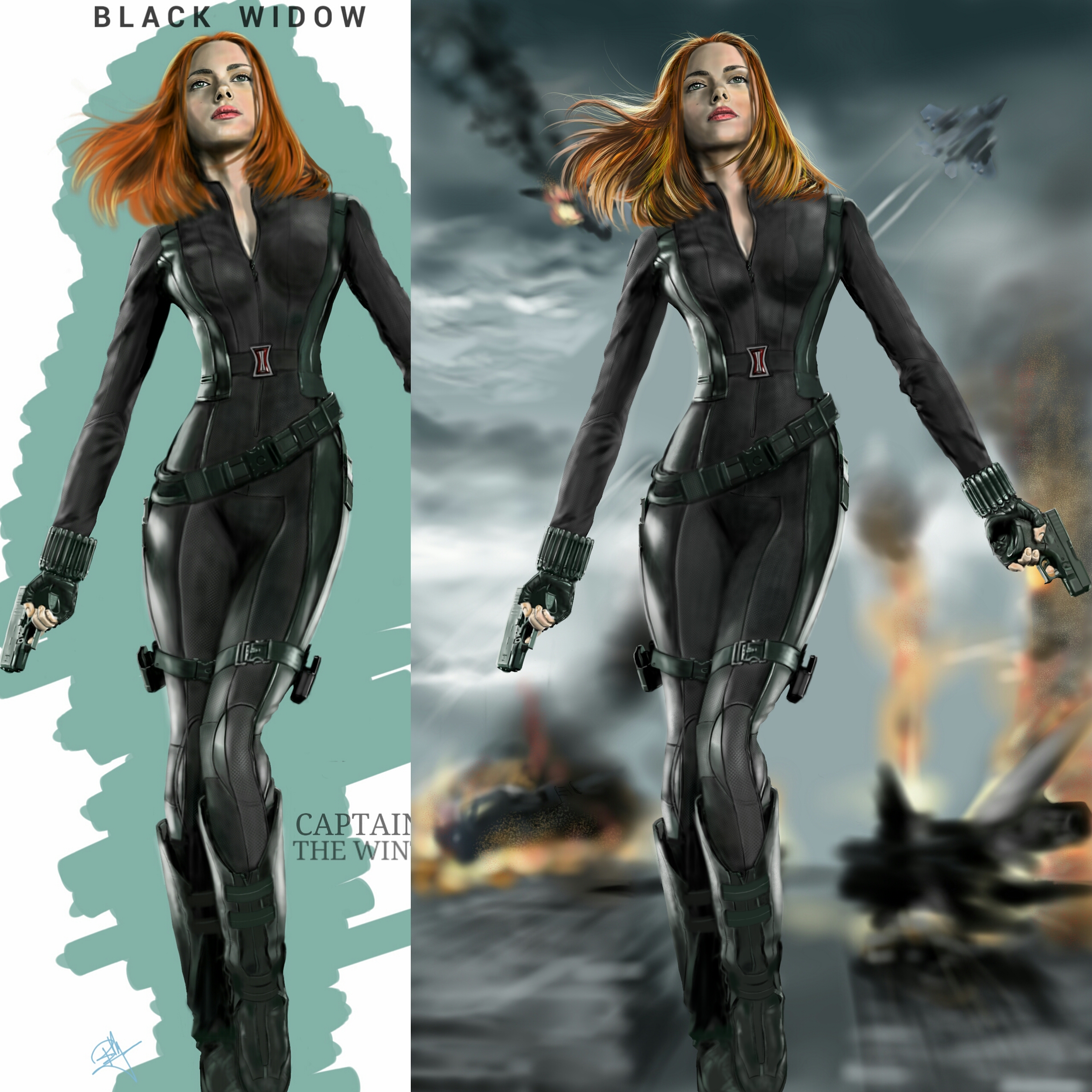 Black Widow Captain America The Winter Soldier 20 By Billycsk On