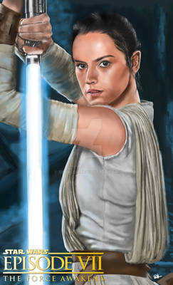 Force Awakens Rey Fan art