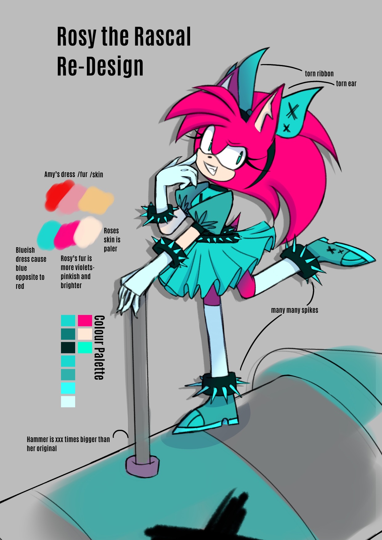 Rosy the Rascal Re-Design by XxAYLOVERxX on DeviantArt