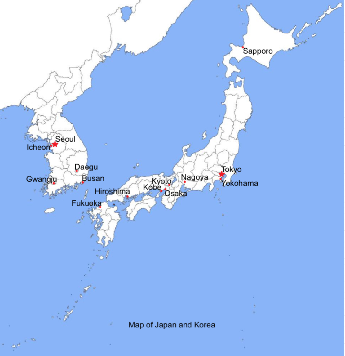 Map of Japan and Korea by NigerianKing2012 on DeviantArt