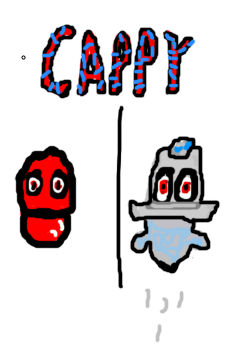 Cappy Behind Cappy the hat by AGuyWhoLikesCuphead on DeviantArt