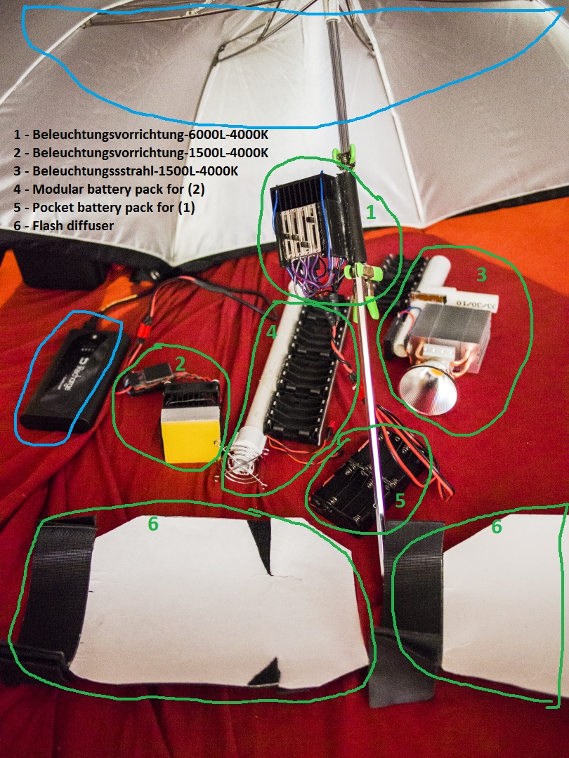 self built photo/video light gear