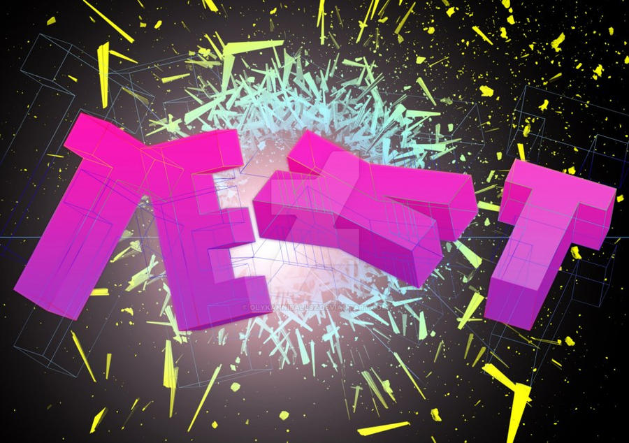 Big Exploding Typography Emotional Typography- Explosion by olykanniballsz on DeviantArt