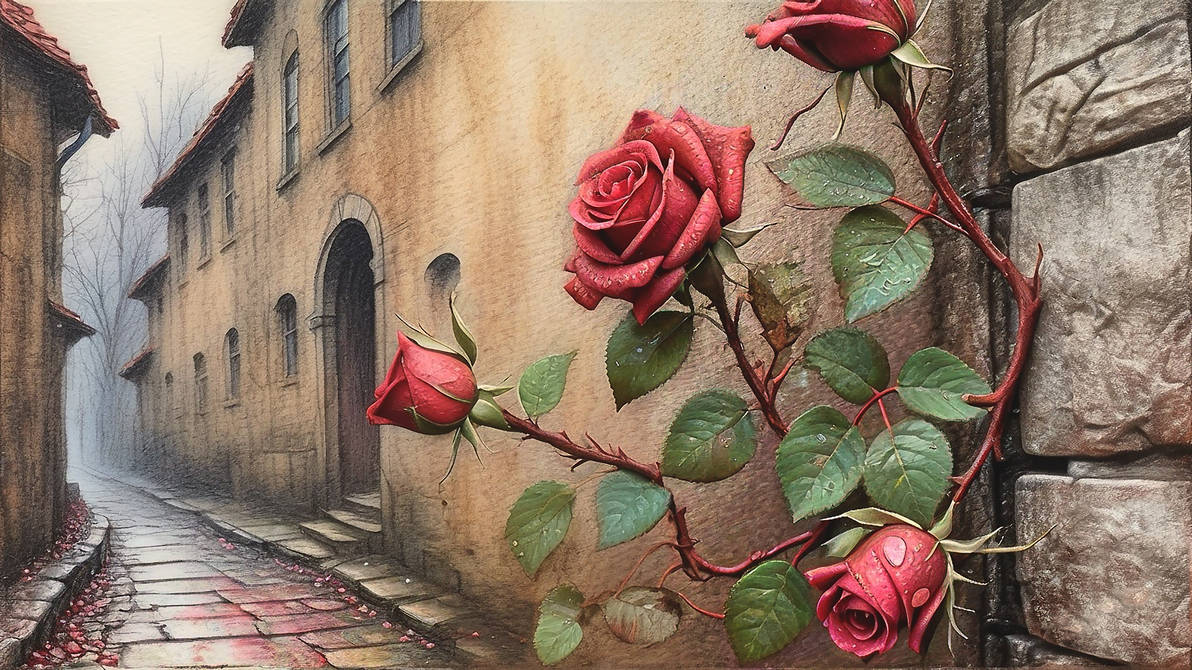The house with the roses #3 by RangerOfArt on DeviantArt