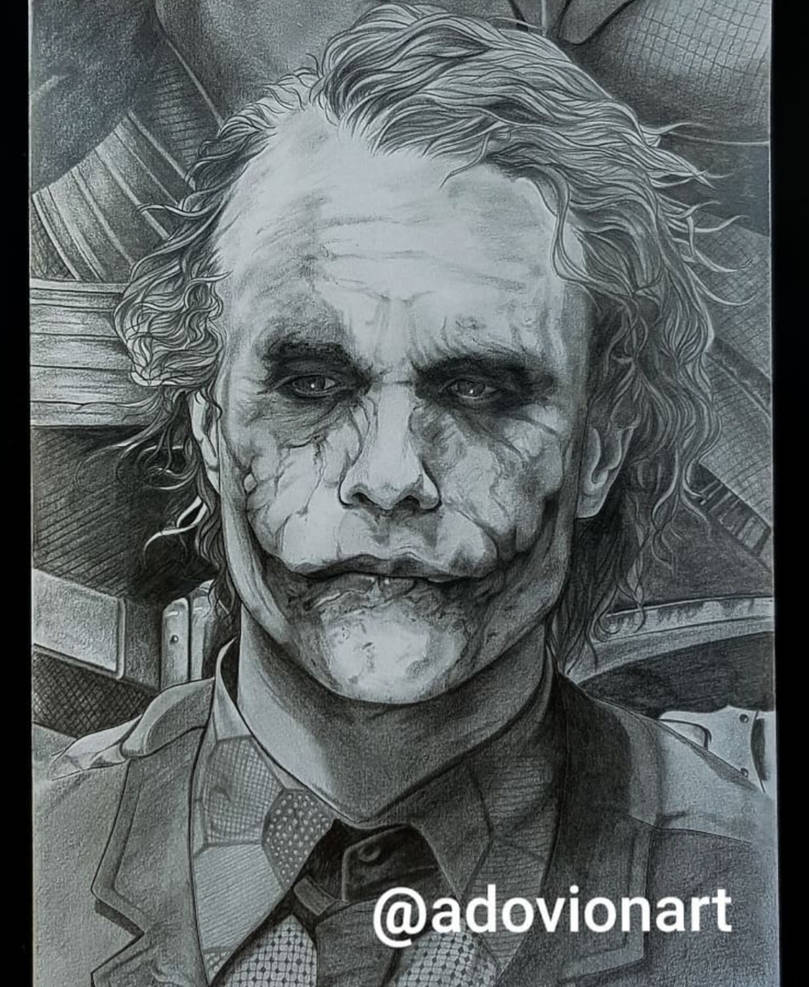 The Joker Pencil Drawing by AdovionArt on DeviantArt