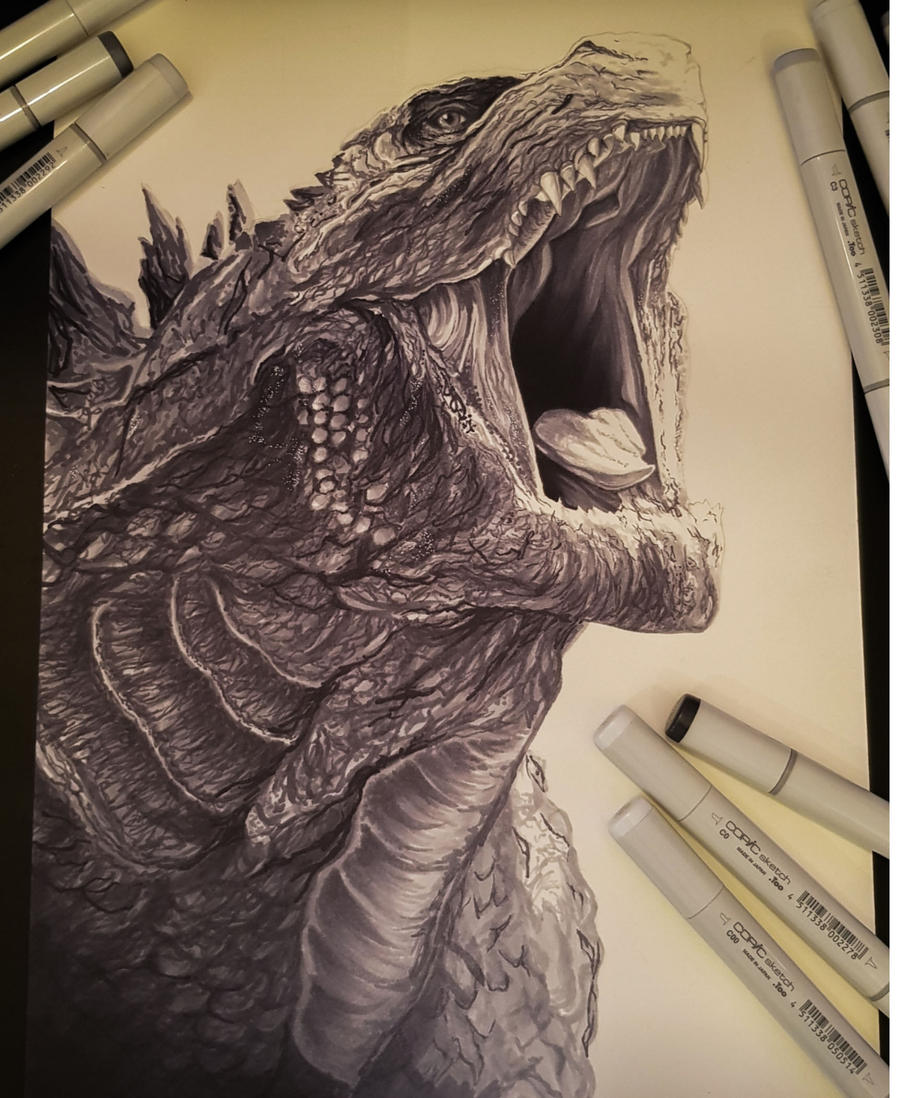 The King of Monsters... GodZilla! by AdovionArt on DeviantArt