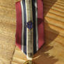 Military-inspired Honor medal ribbon with gear