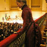 Red dress side view