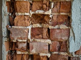 Crumbling brick