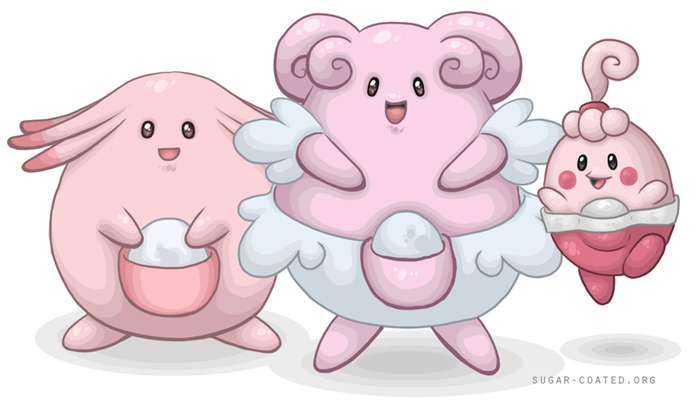 Happiny, Chansey + Blissey