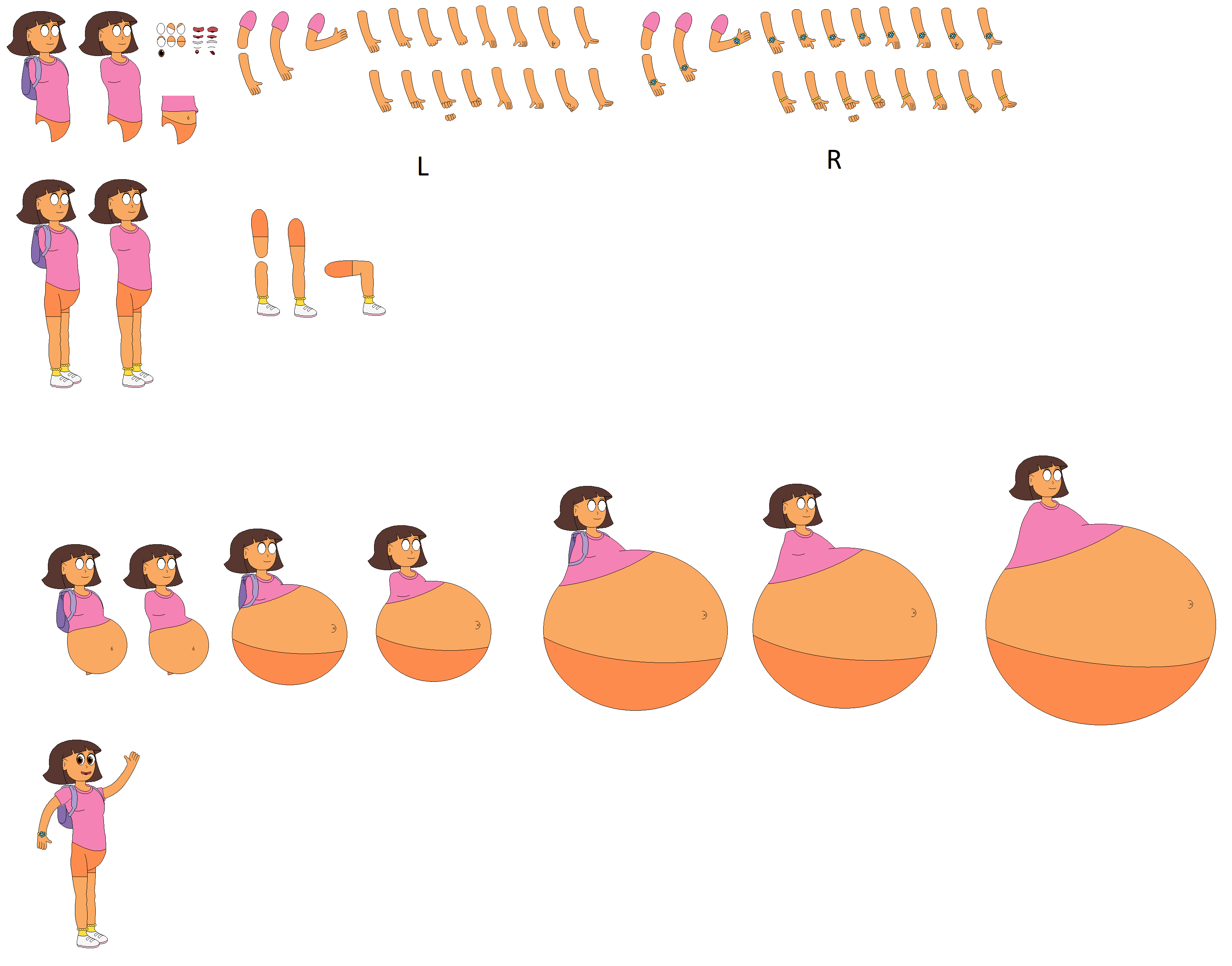 Character Builder - Dora the Explorer by getawaycarofdoom02 on DeviantArt
