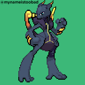 Pixilart - Shiny Mewtwo Pokemon Sprite by Deviant