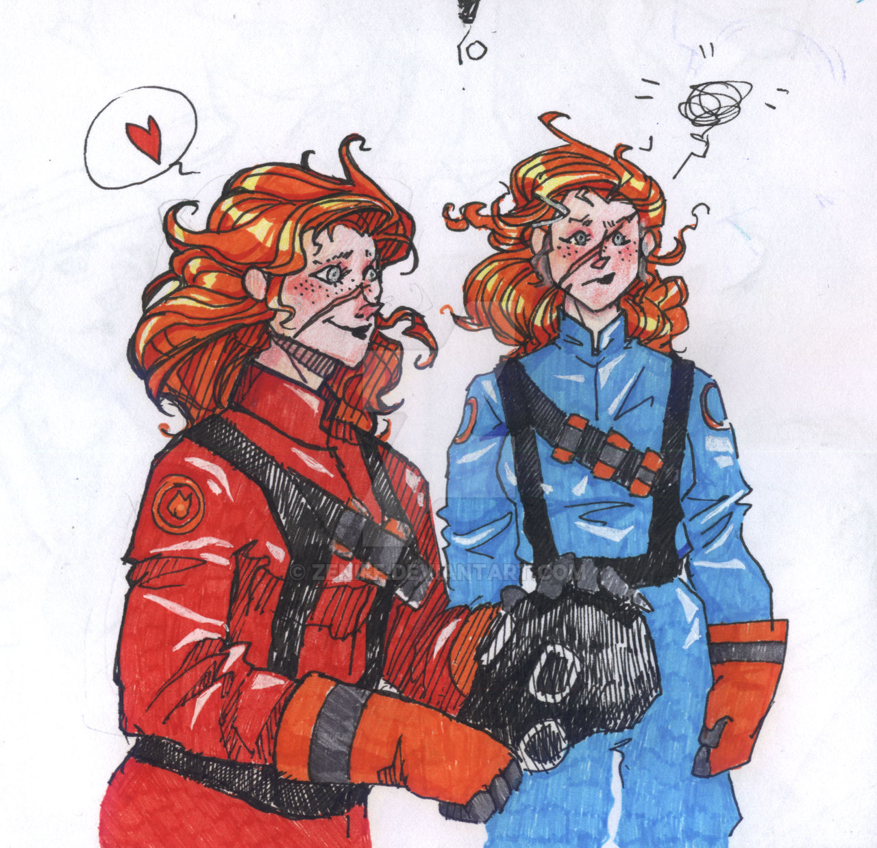 Fe Pyro Fem Pyro sketch by Zeniff on DeviantArt