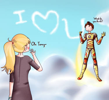 Tony and Pepper: Message in the sky