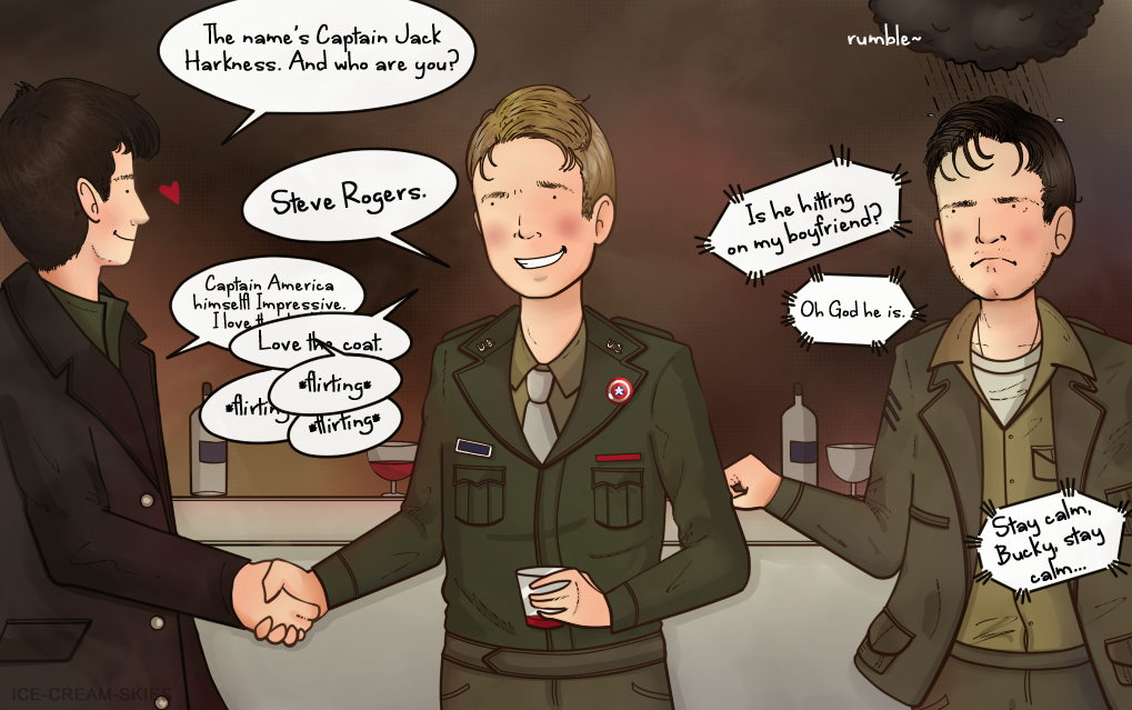 Rogers meets Harkness (Doctor Who/Marvel)