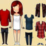 Amy Pond paper doll