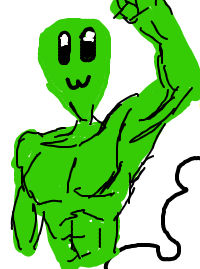 BUFF ALIEN by Aristrocaffe on DeviantArt