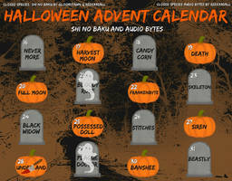 2017 Halloween Advent Calendar Preorder 9/16