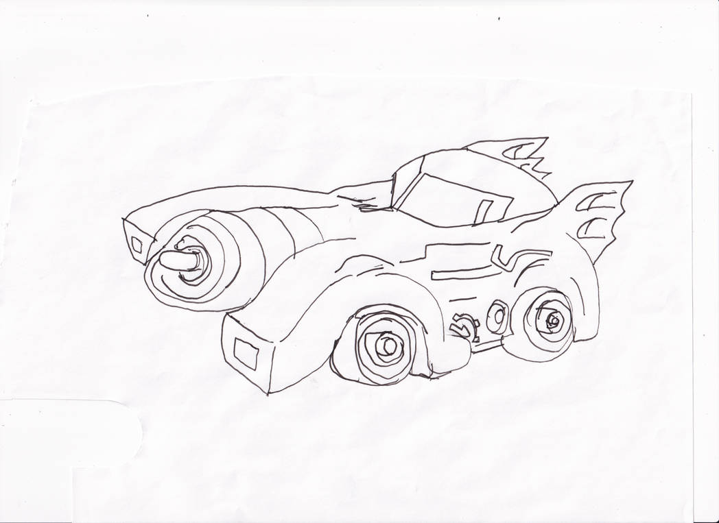 Batmobile Stage 2 Ink by Keepayeemi on DeviantArt