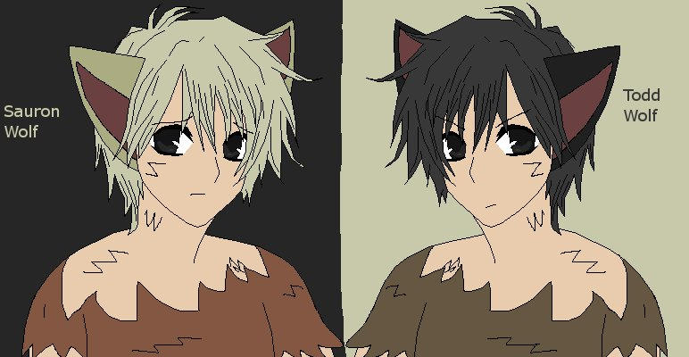 Sauron and Todd Wolf anime style by AnimeNoelle on DeviantArt