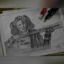 Harley Quinn Pencil Drawing
