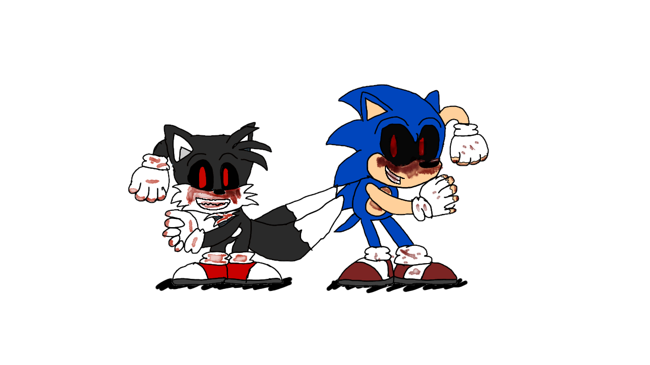 Sonic.EXE and Tails.EXE Dancing by Trainboy452 on DeviantArt