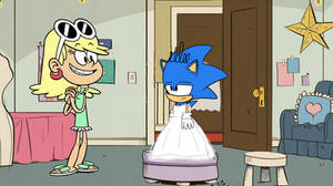 Leni Dresses Loud Sonic Up
