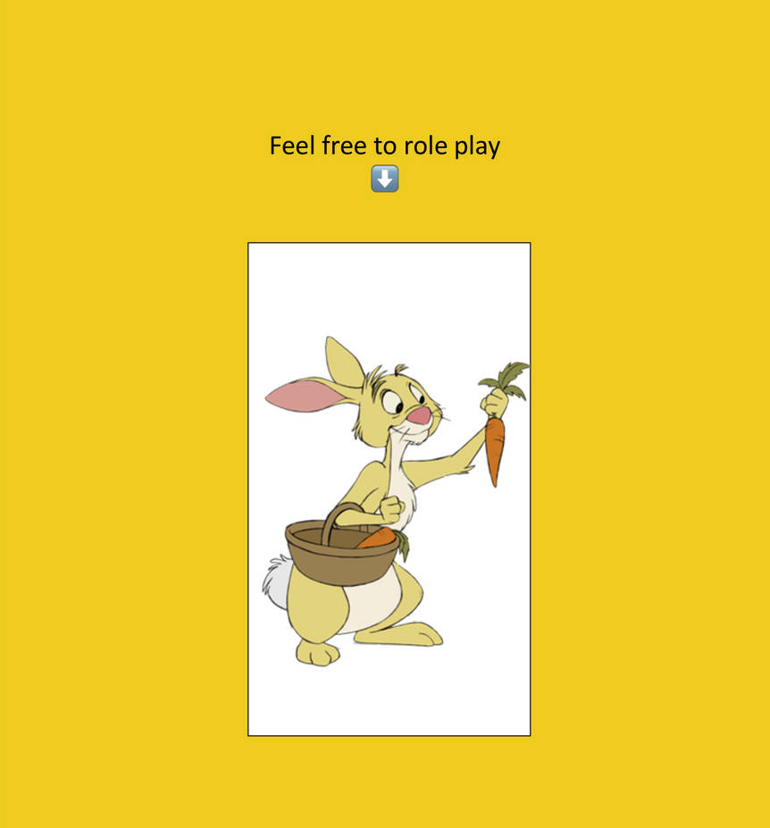 Feel Free To Role Play: Rabbit by Trainboy452 on DeviantArt