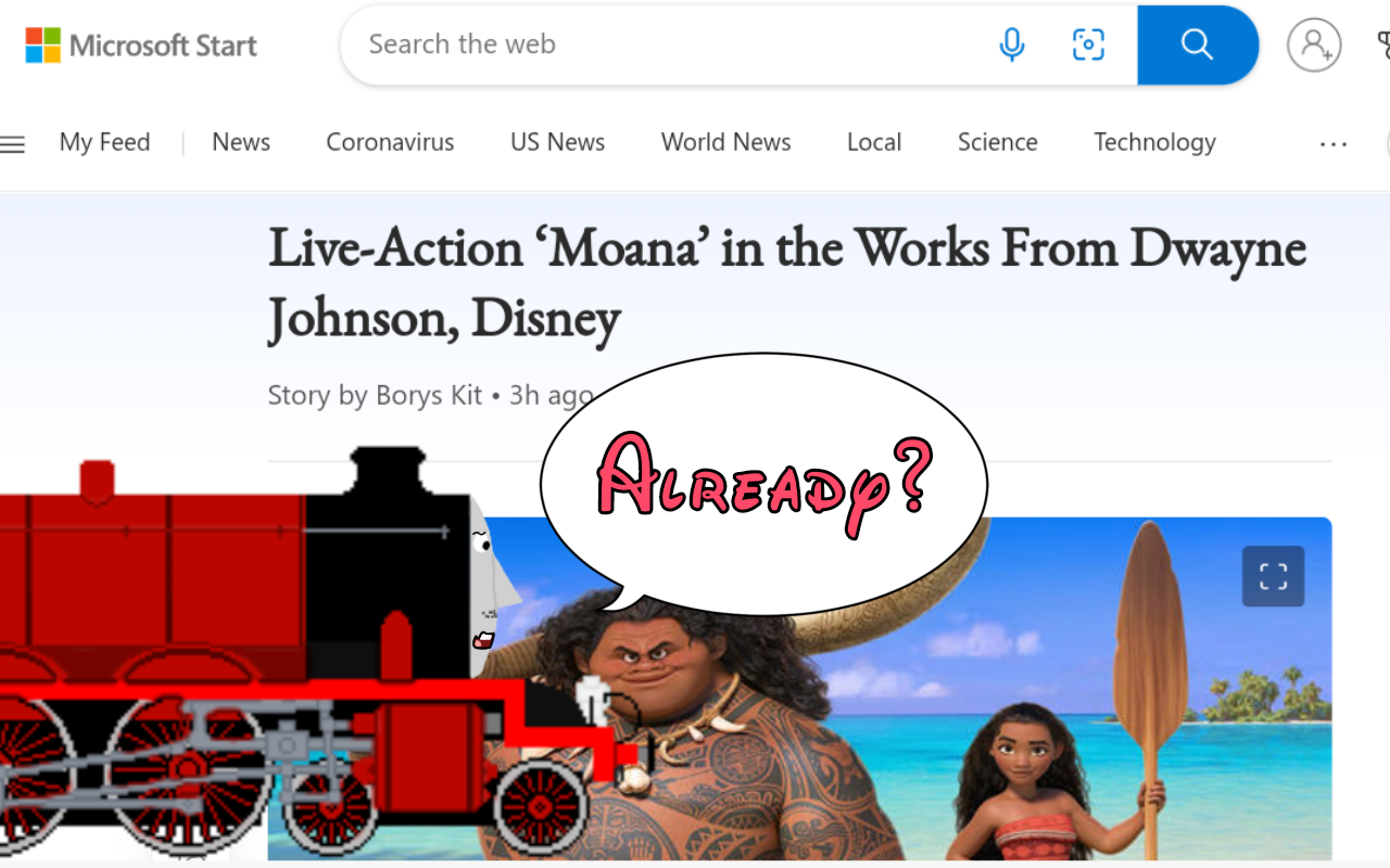 A LIVE ACTION OF MOANA