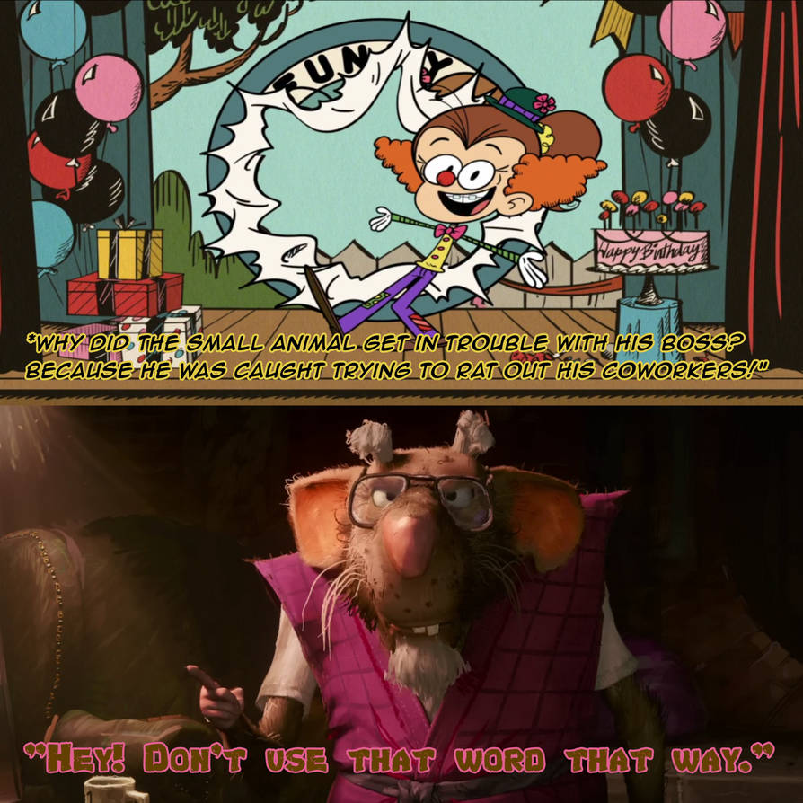 Splinter Doesn't Like Luan's Rat Joke by Trainboy452 on DeviantArt