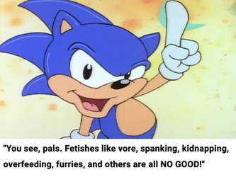 Fetishes are NO GOOD! (Sonicstrip)