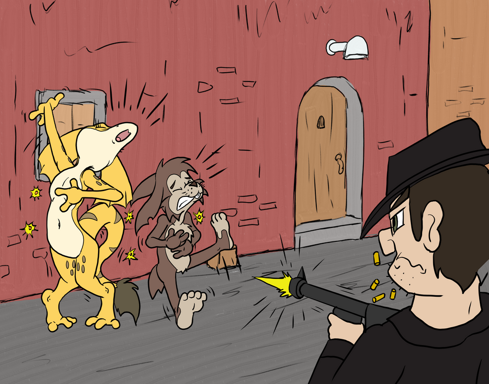 Lizard And Rabbit Rub Out the Lizard and Rabbit! by Gralegio on DeviantArt