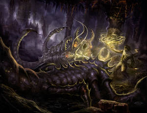 Deep in the caverns