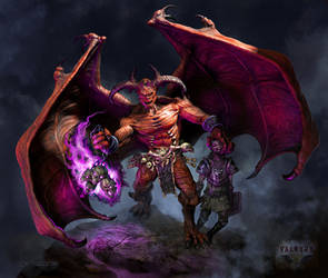 Mangere, the Demon King illustration for VALKYRX