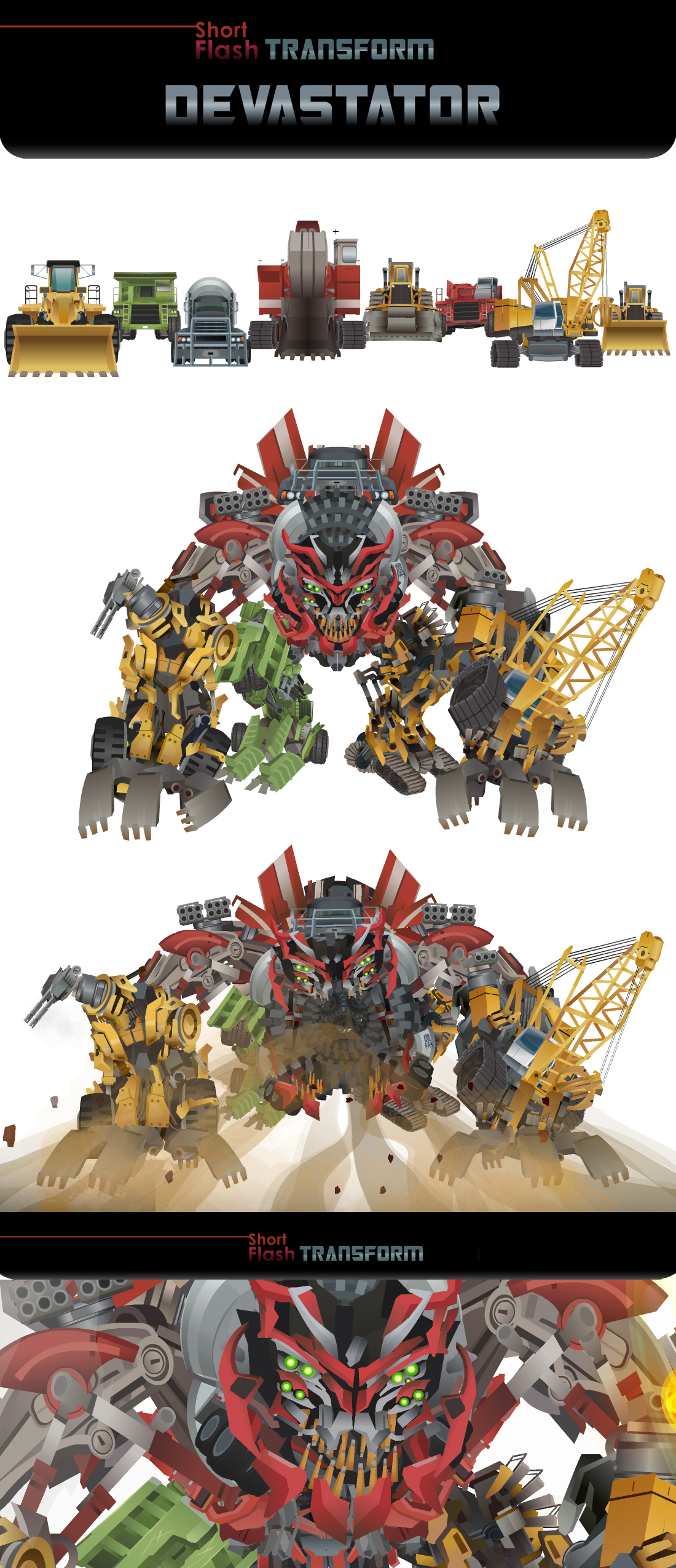 DEVASTATOR Transform animations