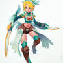 Fantasy game girl character