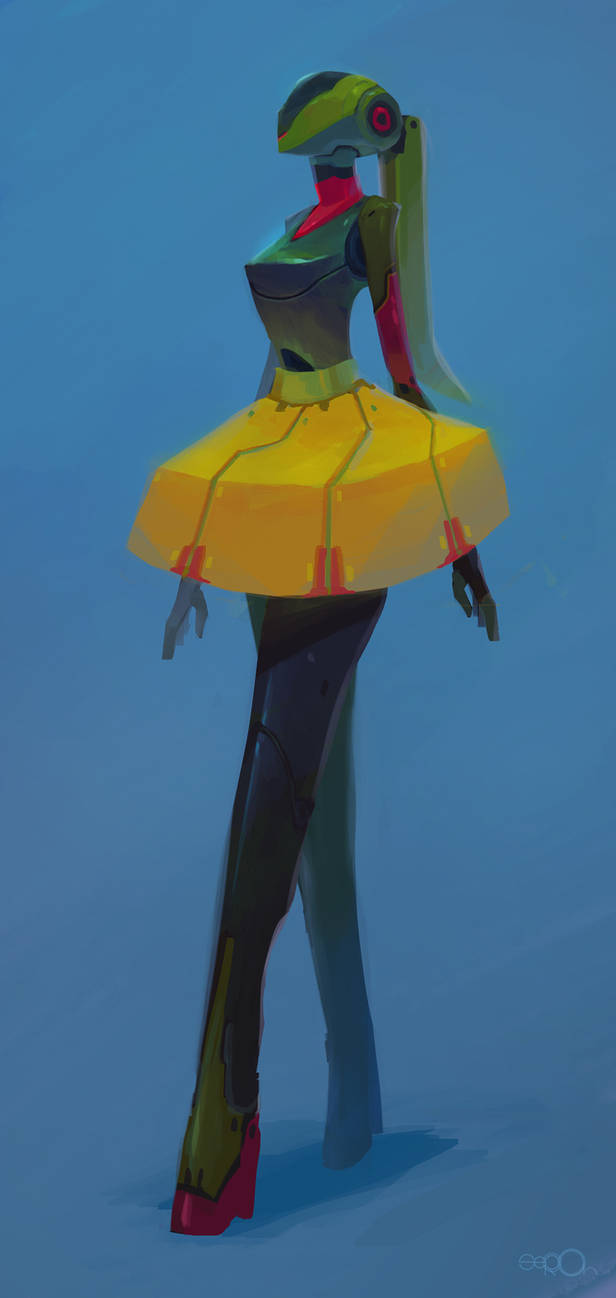 Bot people - Yellow skirt by zgul-osr1113 on DeviantArt