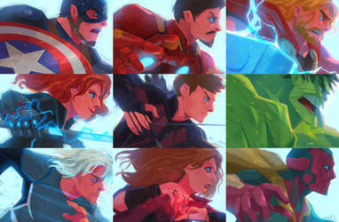 Avengers Age of Ultron members by zgul-osr1113