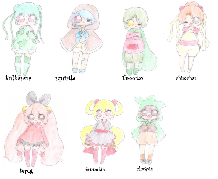 (10 points) left over pkmn gijinka adopts CLOSED