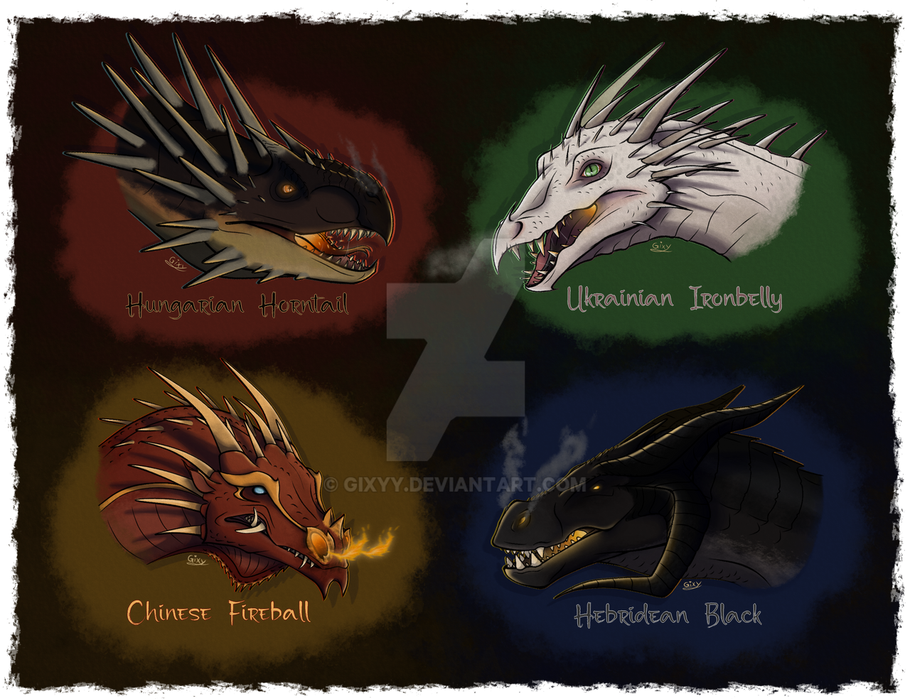 HP Dragons By Gixyy On DeviantArt