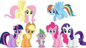 Vector #140 - The Mane 7