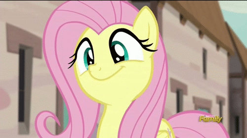 Fluttershy Swaying Her Head To The Song