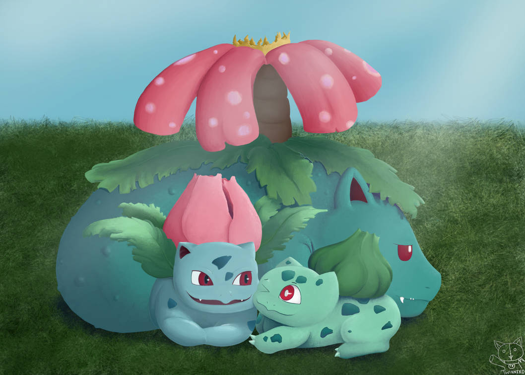 Bulbasaur Digimon Bulbasaur evolution line by waterglim on DeviantArt