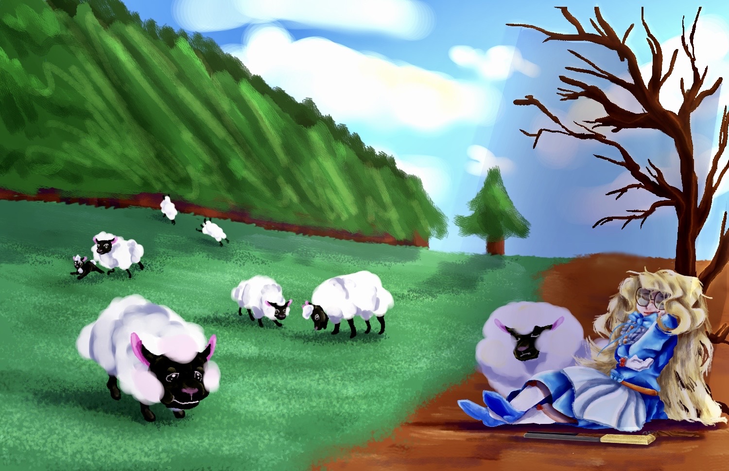 Deviantart 2007 Sheep Sheep herd by BlindAsABatStudios on DeviantArt