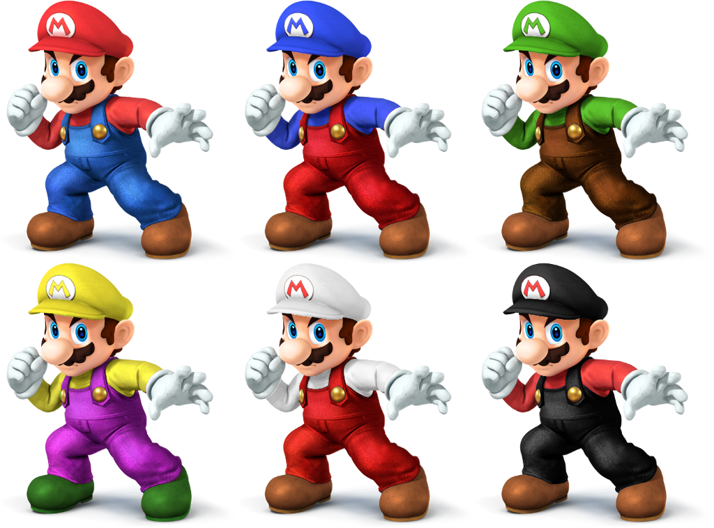 Ssb4 Mario SSB4 Recolors by shadowgarion on DeviantArt