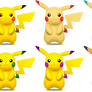 Pikachu SSB4 Recolors