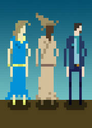 A collection of pixel people...