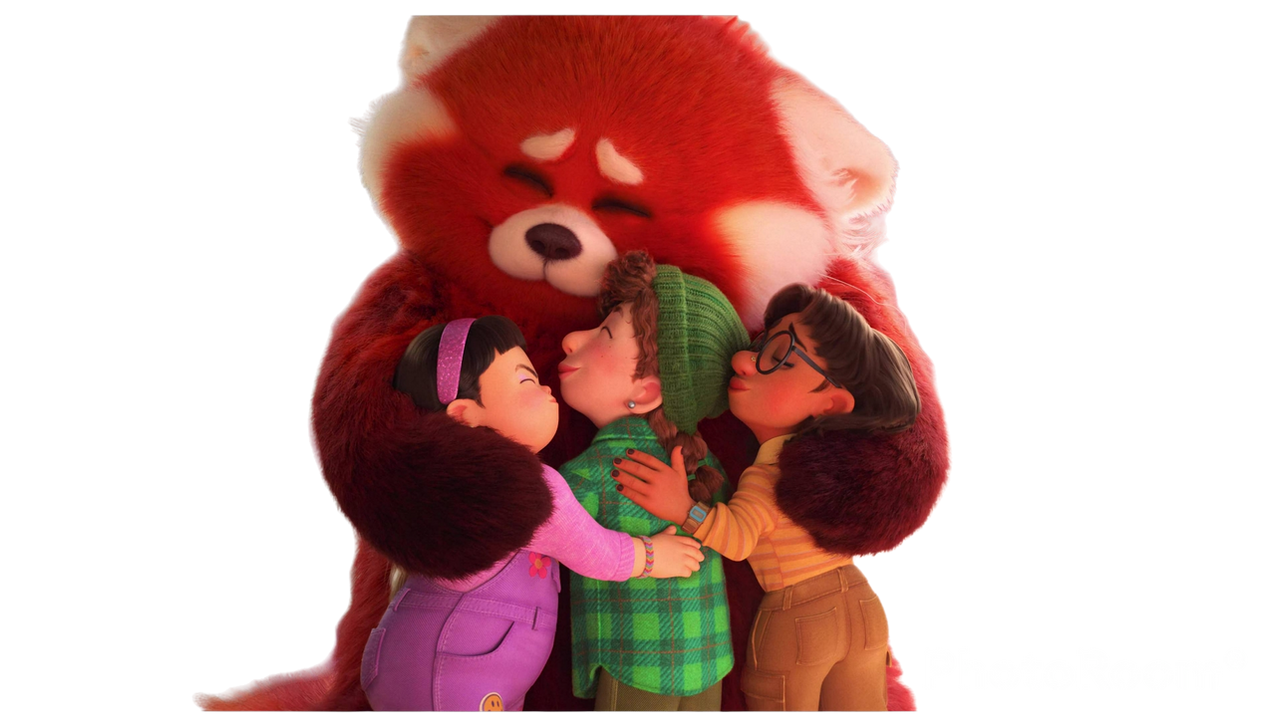 Hug A Red Panda Mei's friends hugs Panda Mei by OConner2061 on DeviantArt
