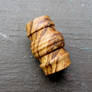 Wood Dread Bead, Zebra Wood, Dreadlock Bead