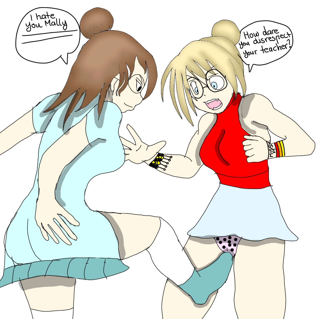 Kick in the crotch! (Credits to @ouch1991 ) by selinar2420 on DeviantArt